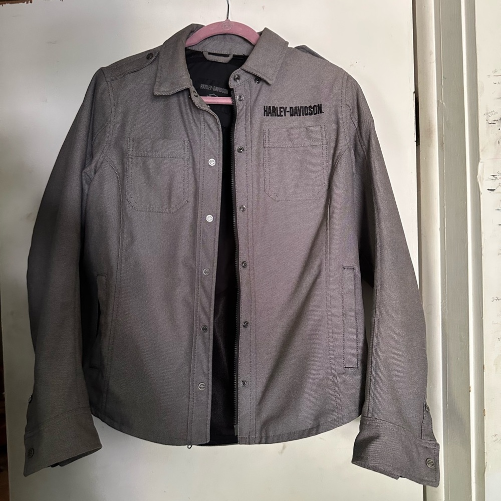Harley-Davidson Gray and Black Jacket